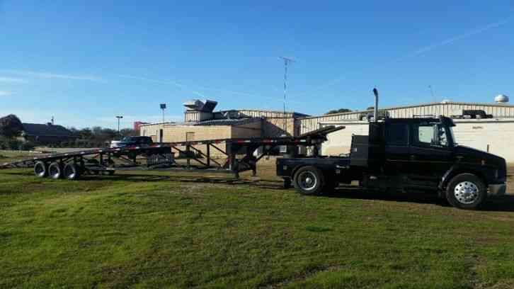 Freightliner and kaufman FL80 with sleeper wedge 3 car (1998)