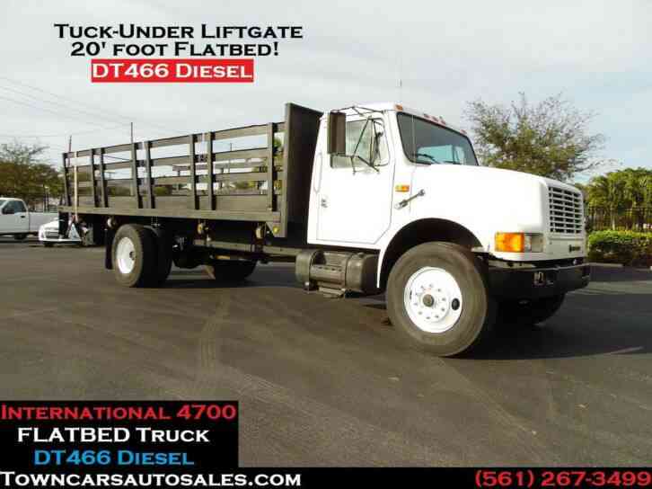 International 4700 Stake Truck Flatbed (1993)