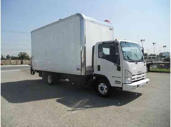 Isuzu NPR-HD box truck 16ft high cube 96  liftgate - 4cyl Isuzu diesel 210hp -14, 500# GVWR (2014)