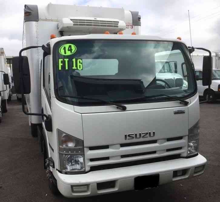 Isuzu NPR HD 14ft Refrigerated Truck Only 9k mi Alum Ramp Thermoking V300 (2014)