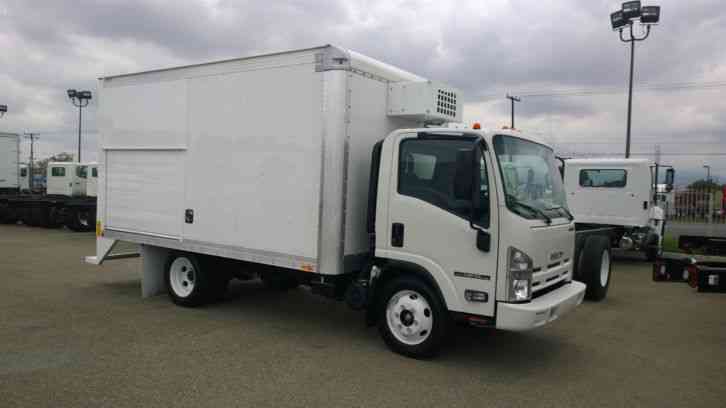 Isuzu NPR-HD 14FT BOX VENDING BEVERAGE DELIVERY W/ FREEZER COMPARTMENT COLD PLATE& ICE CREAM (2014)