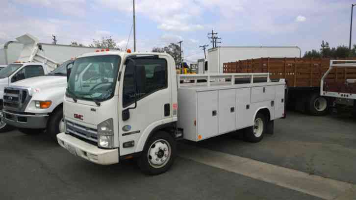 ISUZU NRR (GMC W5500HD) 14FT SERVICE UTILITY TRUCK MECHANICS/PLUMBERS CONTRACTORS REPLACE YOUR F550 (2008)