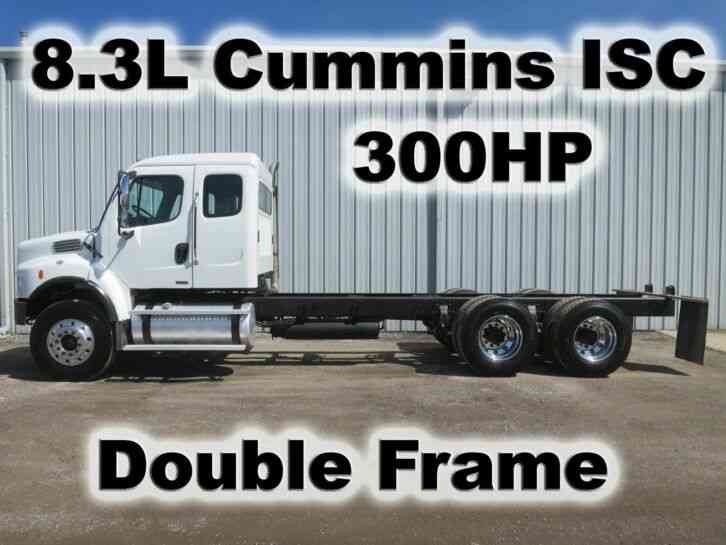 M2 106 CUMMINS 300HP 8LL TRANS CHASSIS STRAIGHT DOUBLE FRAME TANDEM AXLE TRUCK