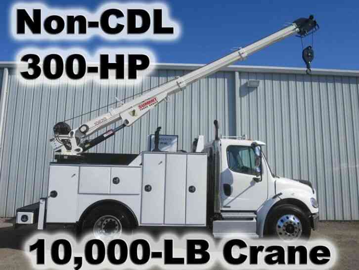 M2 CUMMINS 300-HP SERVICE 10. 000-LB CRANE BOOM COMPRESSOR TOOL TRUCK NON-CDL