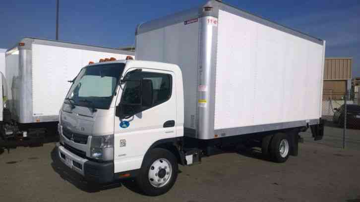 Mitsubishi Canter Fuso Fe160 box truck 14ft & 16ft liftgate -2 nice clean units -16k LBS GVWR (2012)