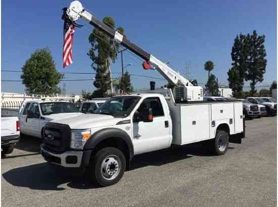 Ford F550 CRANE TRUCK 7500LBS -MECHANICS SERVICE UTILITY -WITH COMPRESSOR (2015)