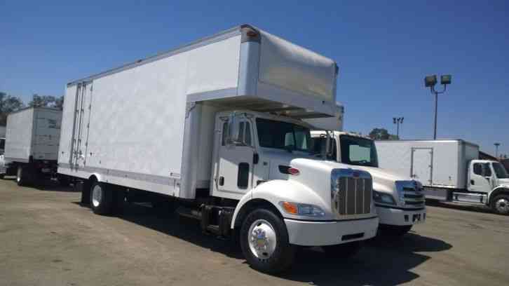 Peterbilt 26ft box moving truck 26, 000# GVWR under CDL auto air brake&ride (2009)