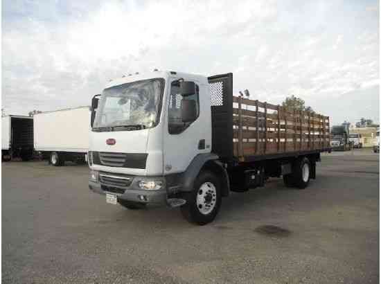 Peterbilt 220 FLATBED TRUCK LIKE ISUZU FTR -FUSO -UD NISSAN -CUMMINS DIESEL-WE CAN PUT A BOX ON (2013)