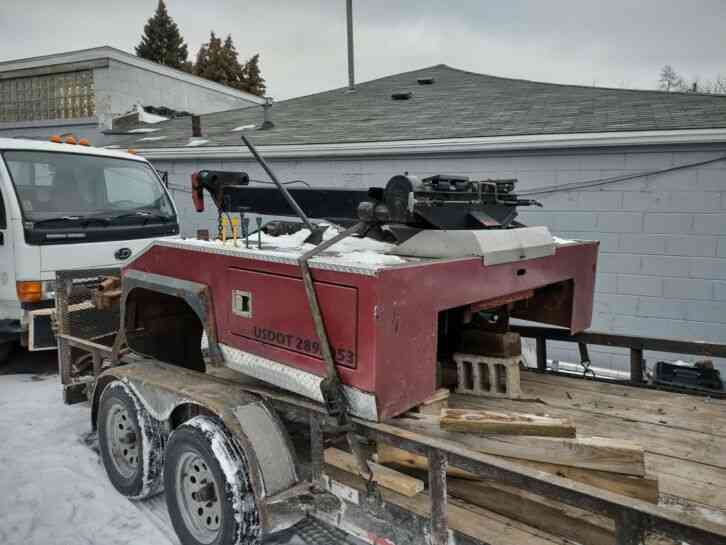 tow truck for sale vulcan 892 wrecker body wrecker bed two 8, 000 lb winches.